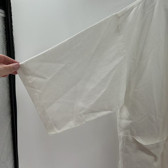 Clara Sun Woo Women's Open Front Linen Blend Cardigan - White - Small - NWT - Picture 5 of 6